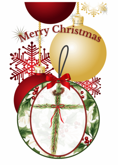 Christmas Cross Christmas Card